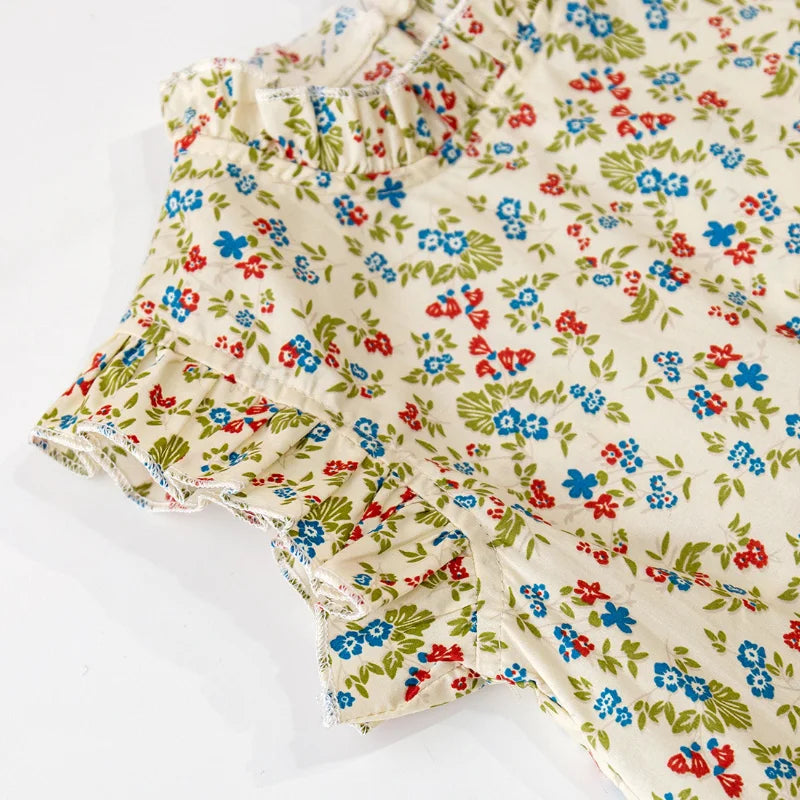 Mini Fashion™ - Summer Floral - Floral Print Top & Skirt