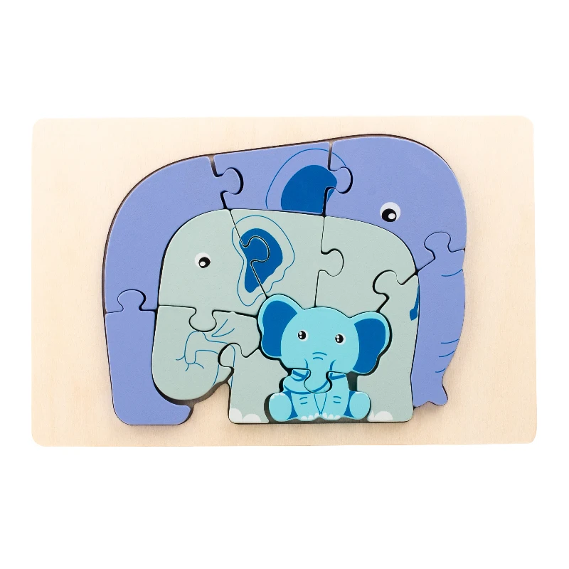 Animal Puzzle™ – Explore & Learn - Cartoon Wooden Puzzle