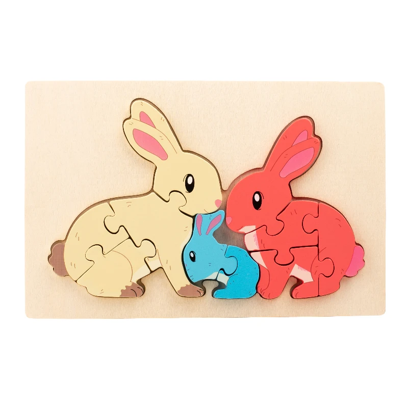 Animal Puzzle™ – Explore & Learn - Cartoon Wooden Puzzle