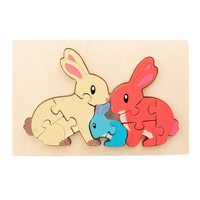 Thumbnail for Animal Puzzle™ – Explore & Learn - Cartoon Wooden Puzzle