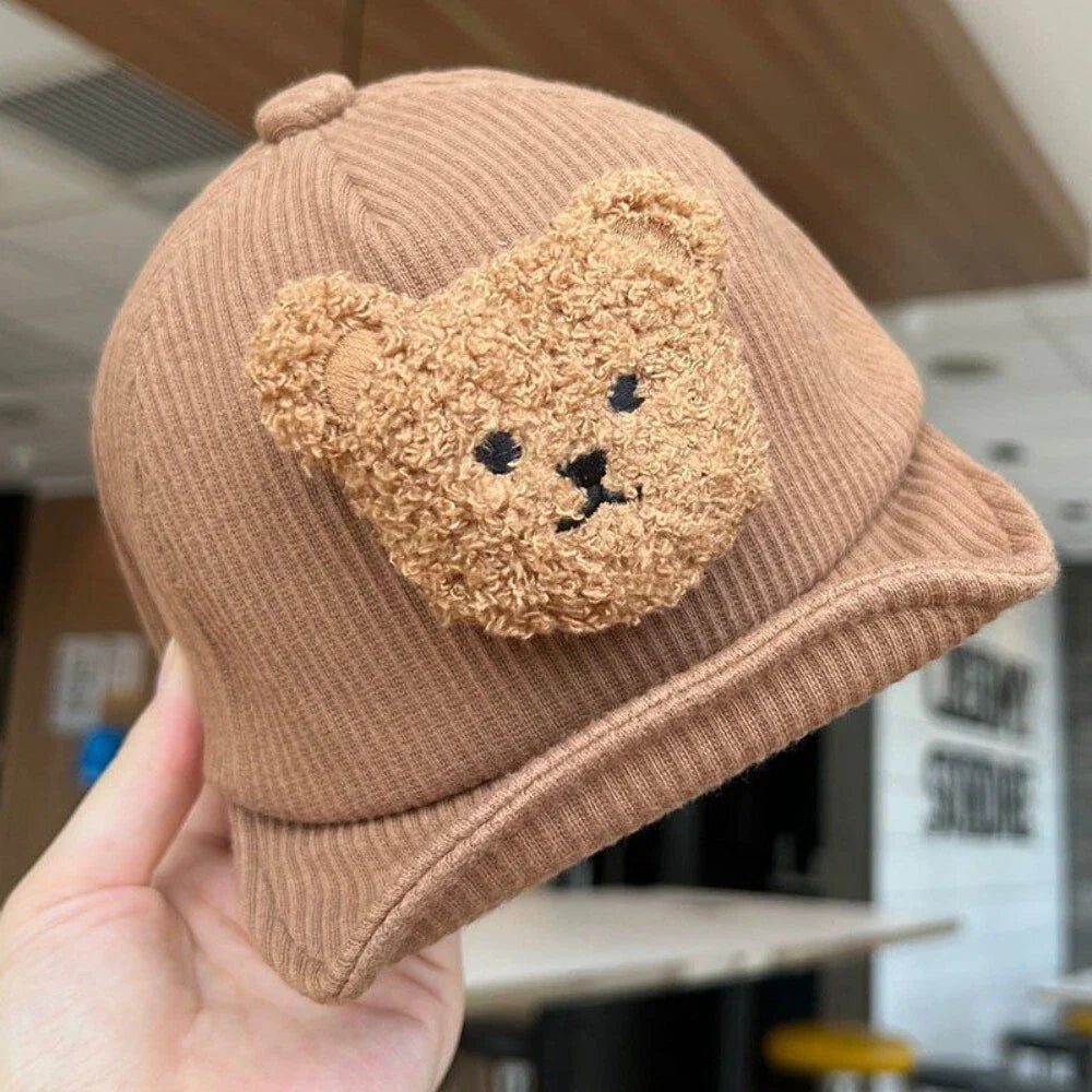 Mini Fashion - Cool & Cute - Corduroy Children's Bear Cap