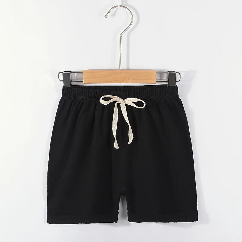 Mini Fashion™ – Hurtigtørkende materiale – Bomull-lin shorts