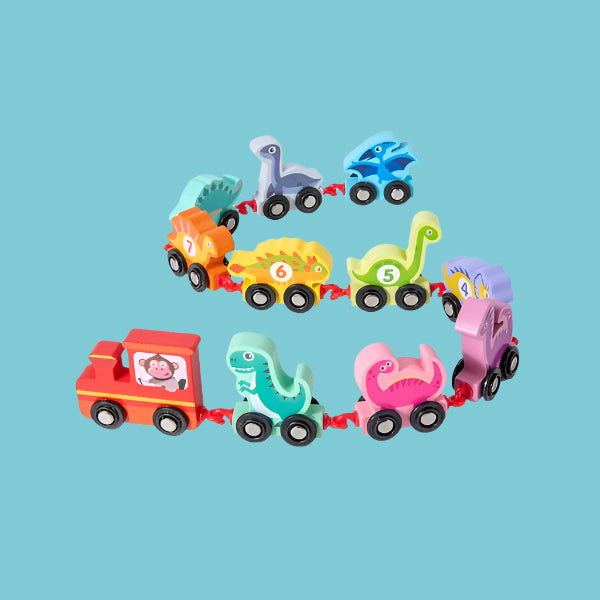 Tiny Express™ – Colors & Shapes - Wooden Train Toys