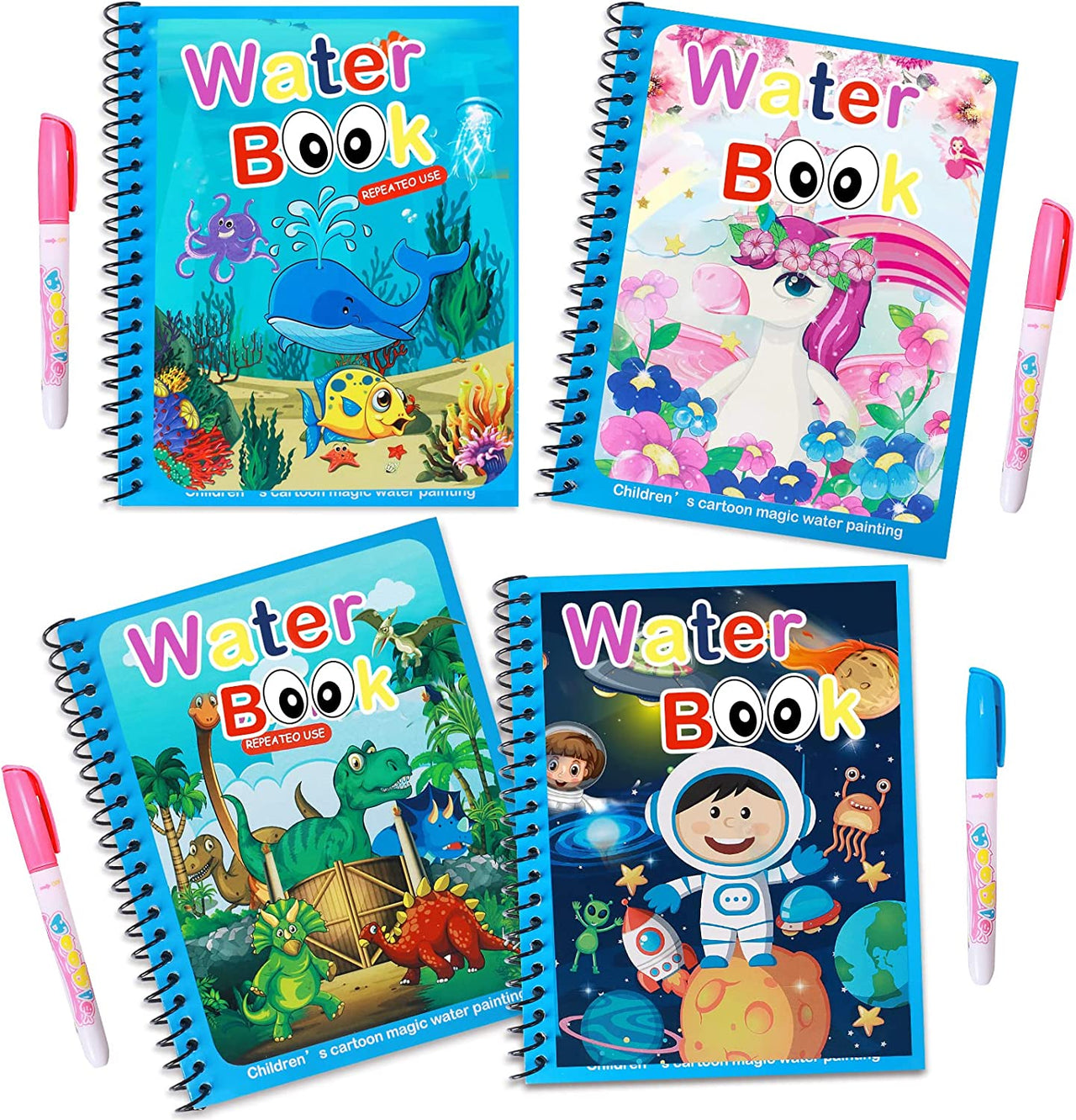 Magic Water Book™ - Colour with water - Colouring book