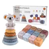 Thumbnail for Koala Cubes™ - Stacking Tower - Chewing toys for babies