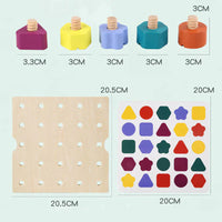 Thumbnail for Wooden Screw Board™ | Improve fine motor skills through play - Puzzle game