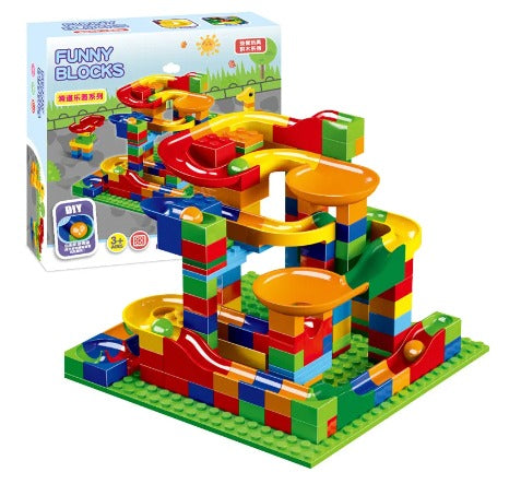 Blocks Marble Track - Create your own racetrack - Marble Coulisse