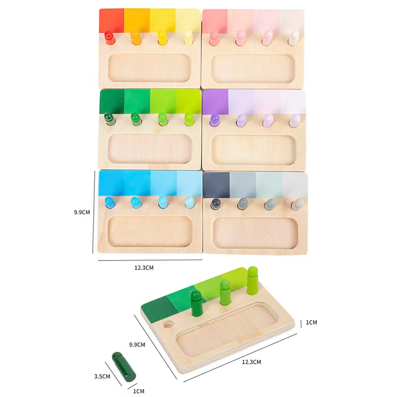 Woods™ - Colorful Montessori - Wooden learning board
