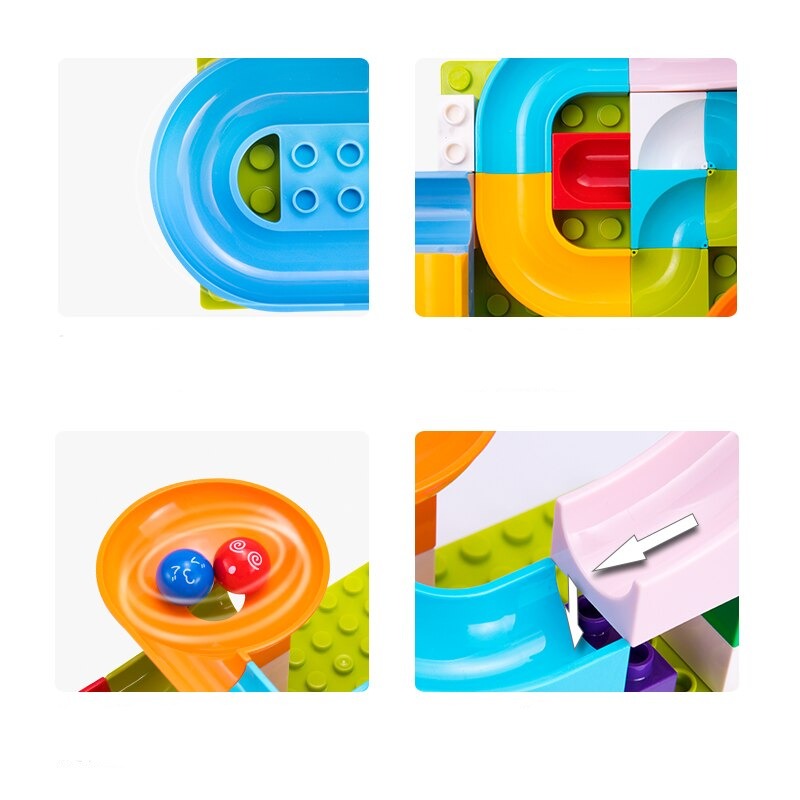 Blocks Marble Track - Create your own racetrack - Marble Coulisse
