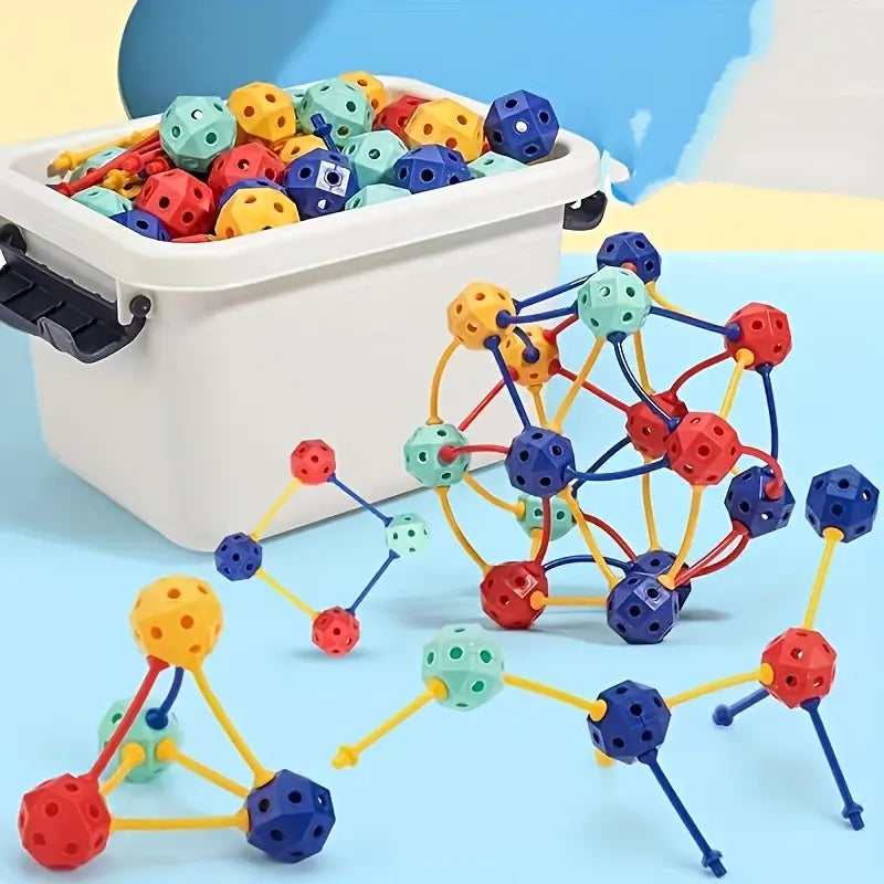 Connect Beads™ - Flexible PVC beads - 3D Geometric building blocks