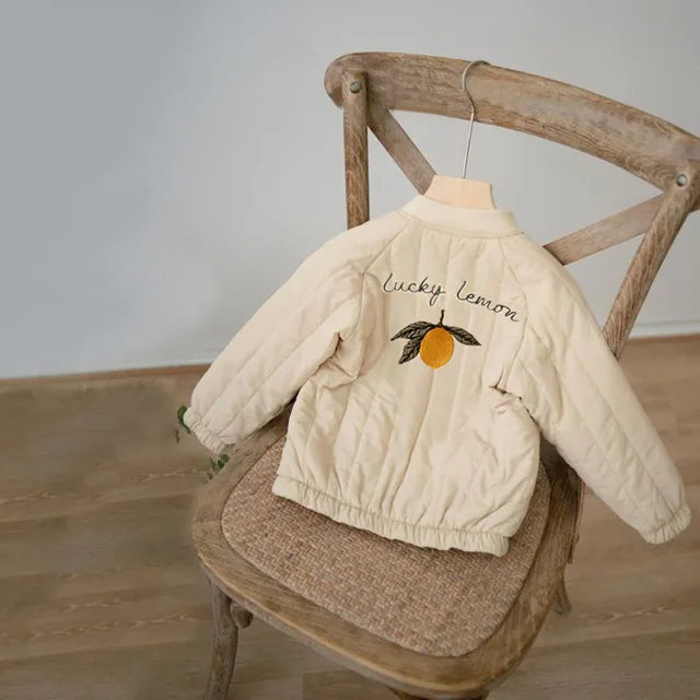 Mini Fashion™ - Cotton Winter Coat with Embroidery.