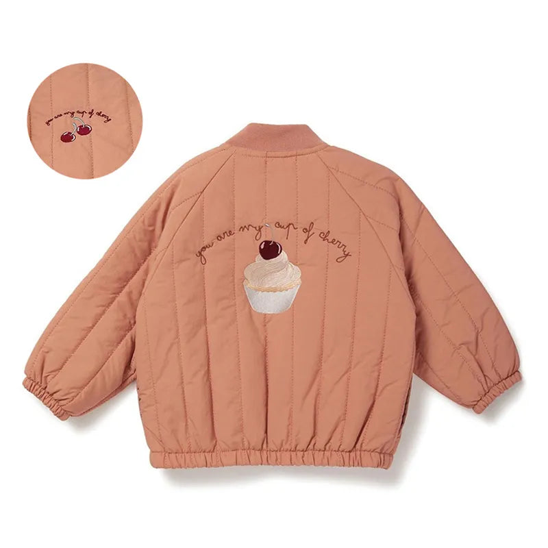 Mini Fashion™ - Cotton Winter Coat with Embroidery.