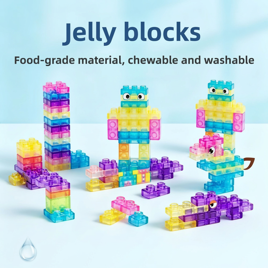 JellyBuild – Soft & Creative – Flexible Jelly Building Blocks