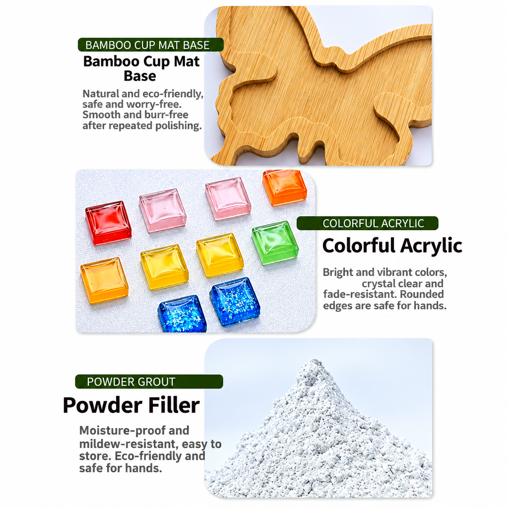 MosaicFun – Creative & Colorful – DIY Mosaic Coaster