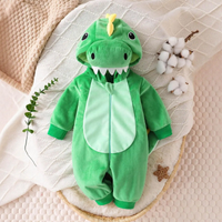 Thumbnail for RoarBuddy – Cute & Playful – Baby Dinosaur Hooded Onesie