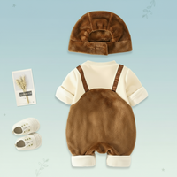 Thumbnail for MiniSnow – Cozy & Protective – Plush Romper & Hat