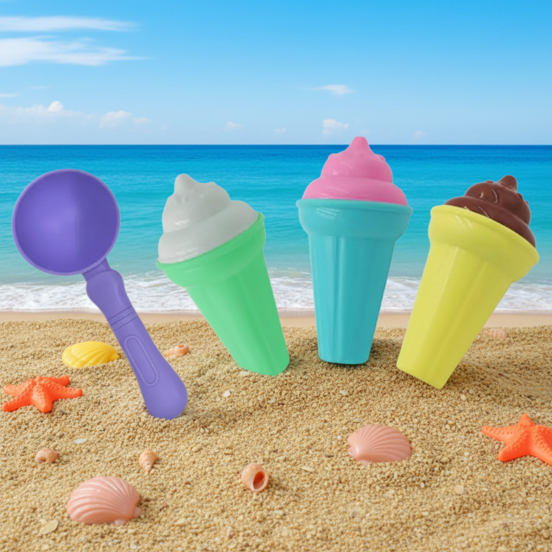 BeachFun – Sand Fun & Creativity – Beach Ice Cream Scoop Play Set