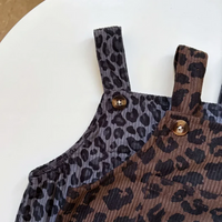 Thumbnail for LeopardChic – Trendy & Comfortable – Girls' Overalls with Leopard Print