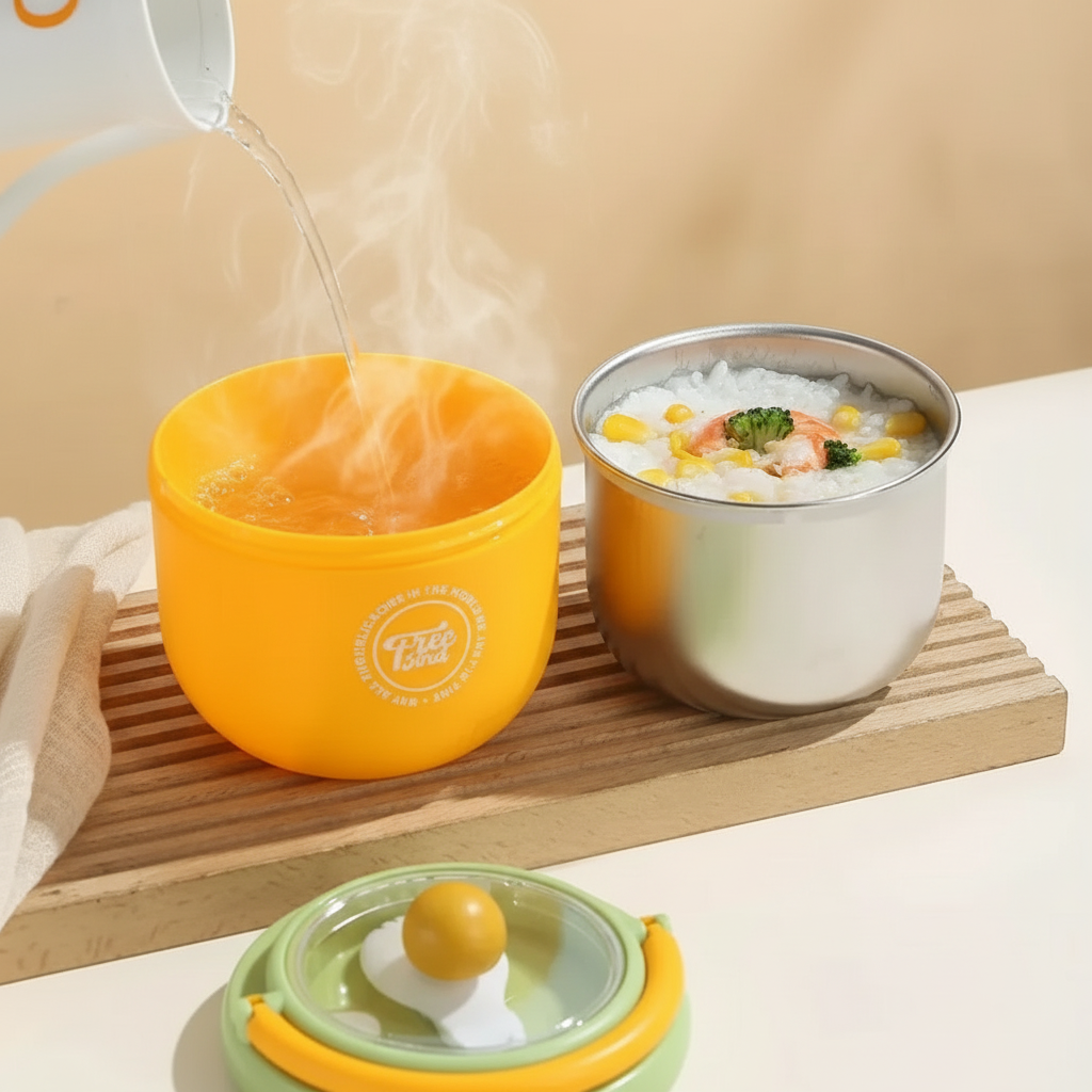 MealMate – Practical & Insulated – Stainless Steel Lunch Bowl with Spoon