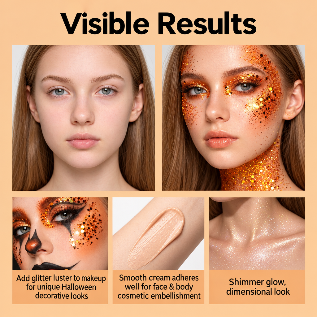 GlitterPop – Sparkling & Festive – Halloween Glitter Stick for Face, Hair, and Body