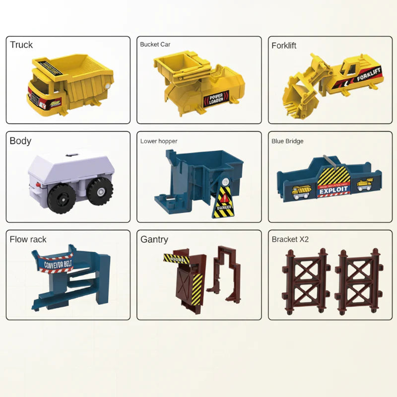 WorkZone – Imaginative & Fun – Electric Construction Race Set