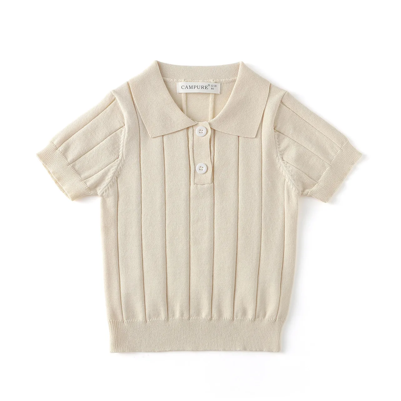 MiniLuxe – Elegant & Comfortable – Polo Shirt with Knitted Fabric