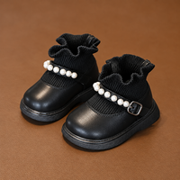 Thumbnail for PearlCharm – Elegant & Cute – Children's Ankle Boots with Pearl Details