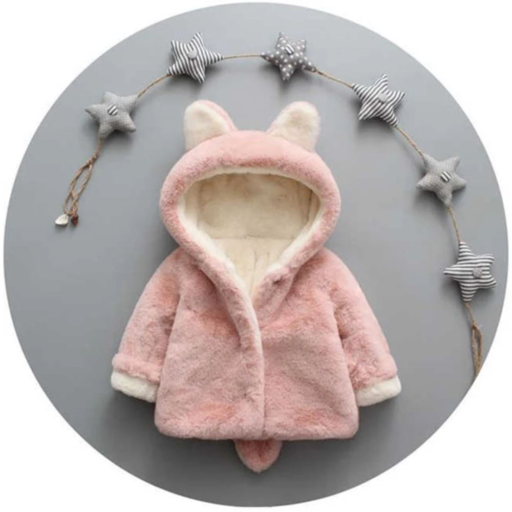 CozyPrincess – Warm & Soft – Plush Girls' Jacket with Hood