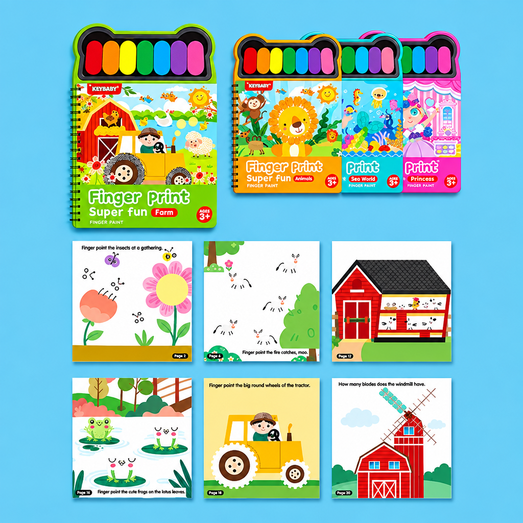 FingerArt – Creative & Colorful – Finger Paint Book for Children