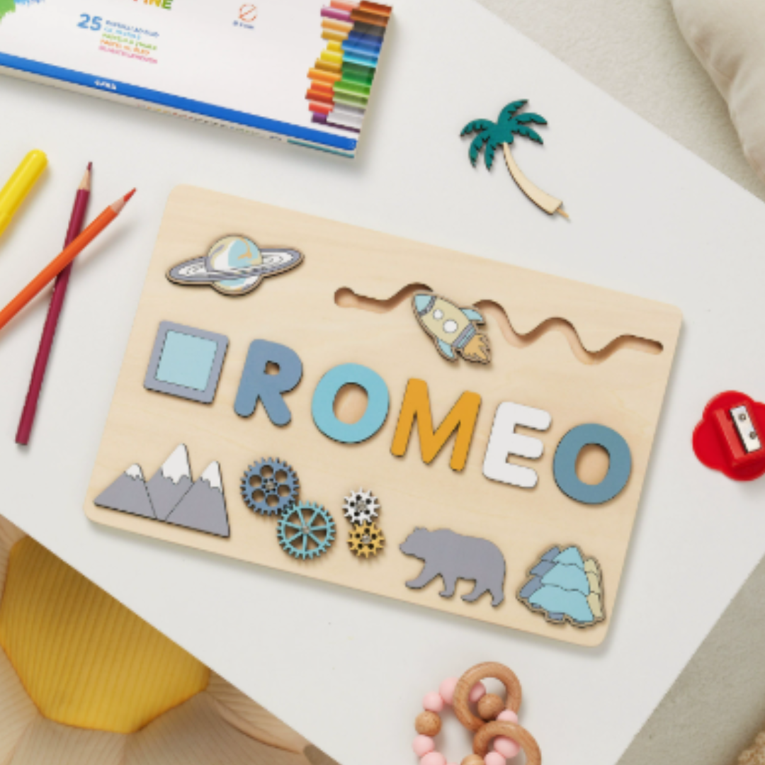 Woods - Your own name tag! - Name jigsaw puzzle