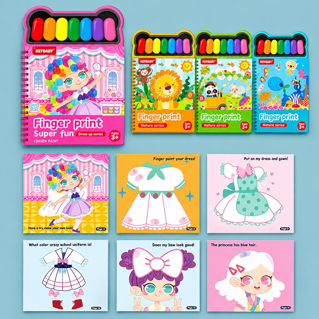 FingerArt – Creative & Colorful – Finger Paint Book for Children