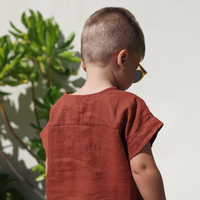 Thumbnail for LittleClassic – Elegant & Comfortable – Boys' Linen Shirt with Button Detail