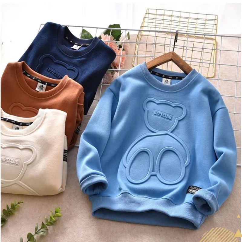 LittleCloud – Comfortable & Cozy – Sweater with 3D Bear Design