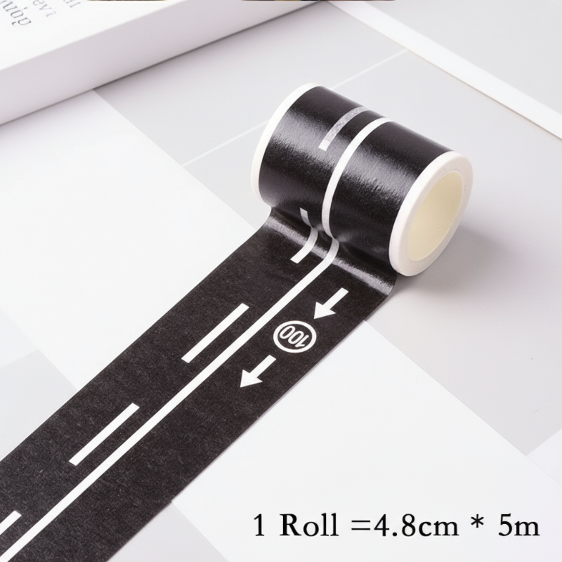 KidoTape – Colorful & Handy – Traffic Route Sticker Tape Set