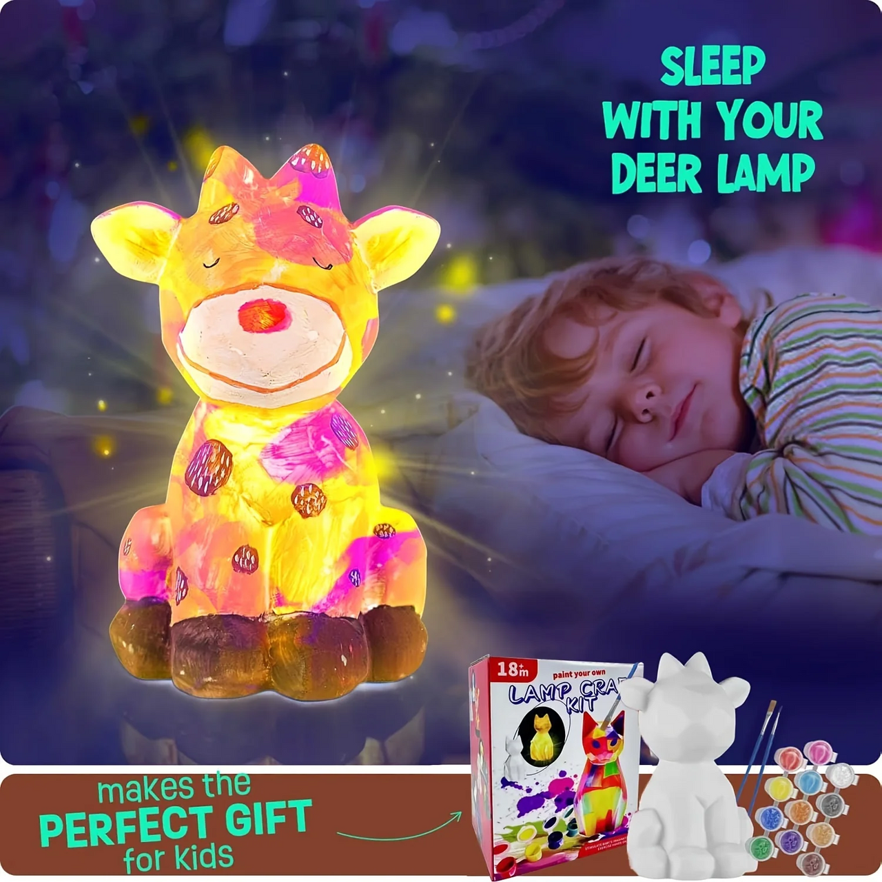 MiniCrafters – Creativity & Learning – DIY Lamp Animal Painting Set