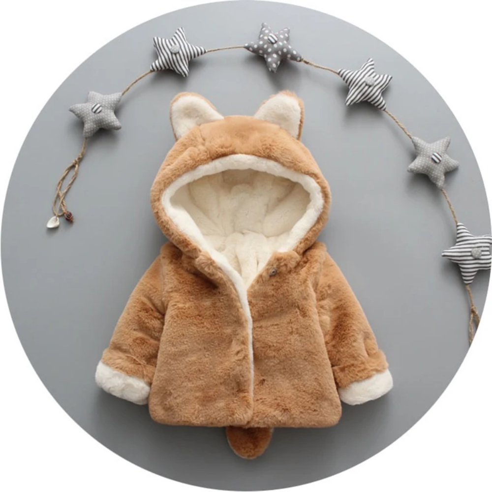 CozyPrincess – Warm & Soft – Plush Girls' Jacket with Hood