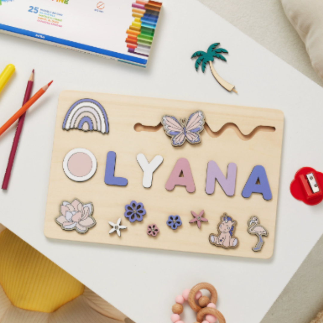 Woods - Your own name tag! - Name jigsaw puzzle
