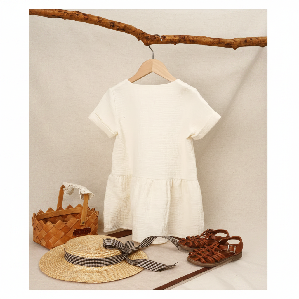 LunaDress – Elegant & Airy – Children's Dress with an A-Line Silhouette