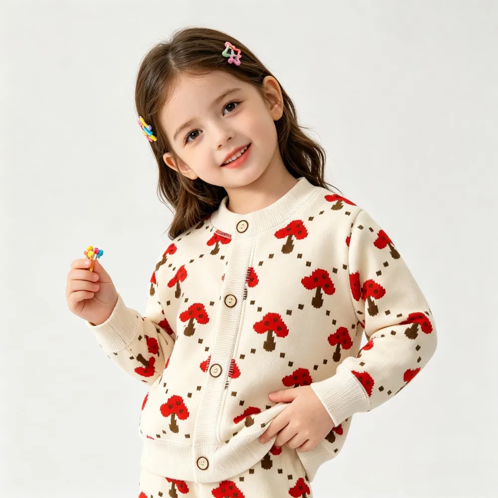 CozyCardi – Soft & Warm – Knitted Cardigan with Cute Prints
