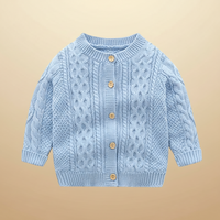 Thumbnail for CozyCub – Comfortable & Stylish – Knitted Children's Cardigan Sweater