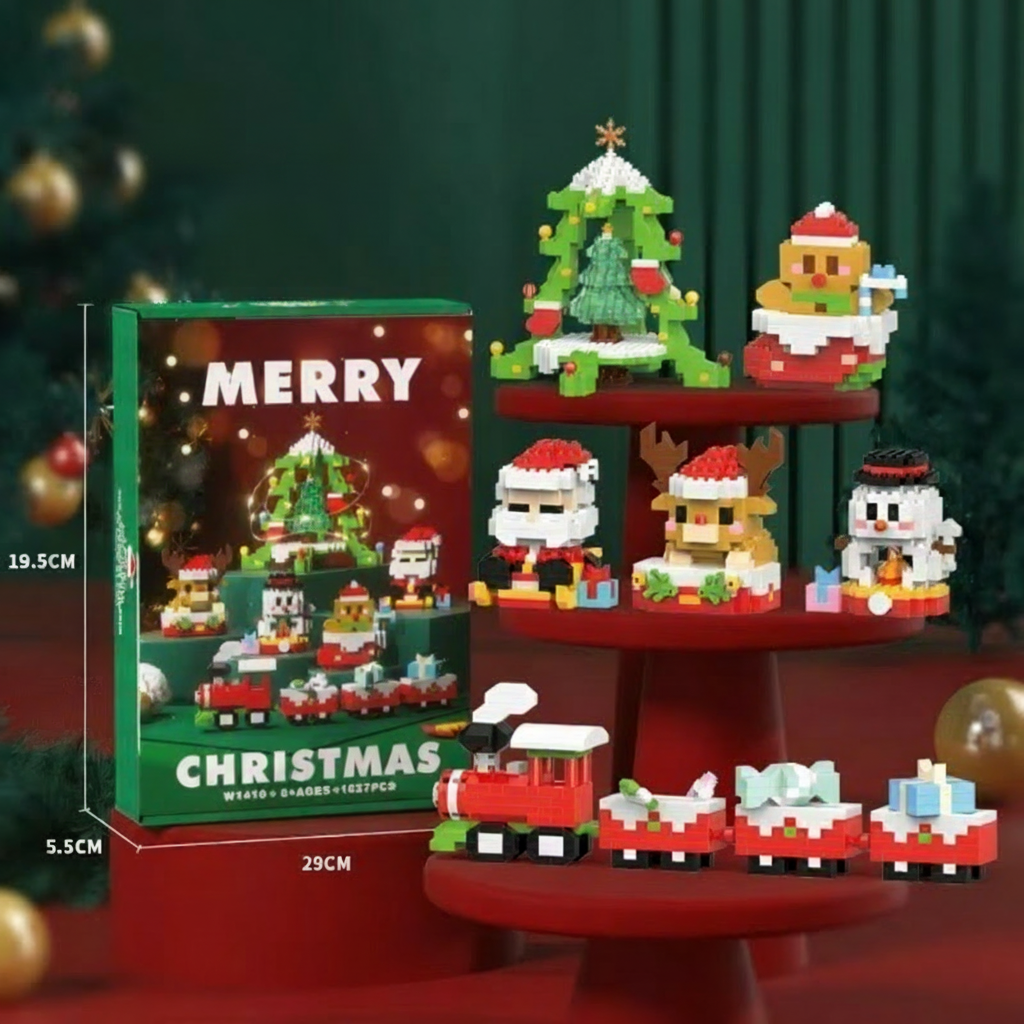 HolidayBlocks – Cheerful & Decorative – Christmas Mini Building Blocks