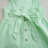 Thumbnail for BloomGrace – Cute & Comfortable – Children's Dress with Bow & Adjustable Shoulder Straps