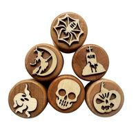 Thumbnail for WoodStamp – Montessori & Creative – Set of 6 Wooden Clay Stamps