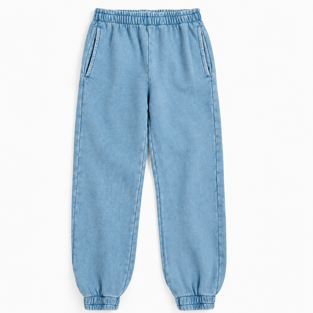 TrendStyle – Trendy & Comfortable – Kids' Jogger Pants, Denim Style