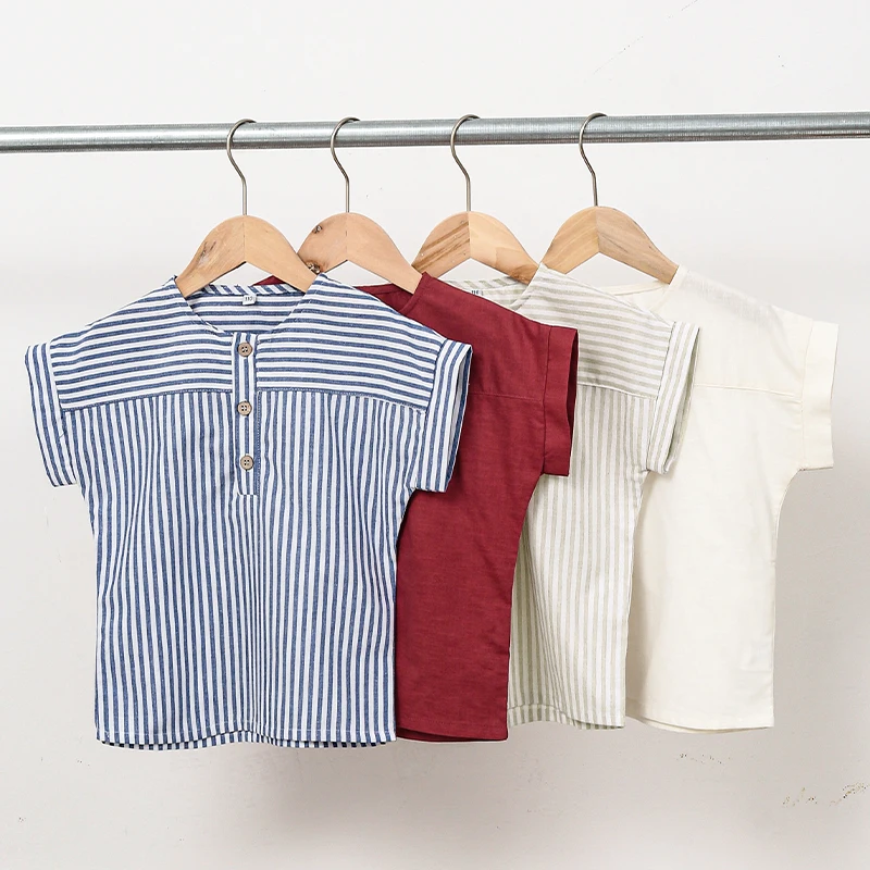 LittleClassic – Elegant & Comfortable – Boys' Linen Shirt with Button Detail