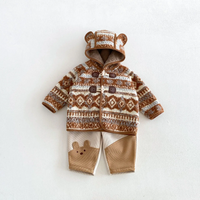 Thumbnail for LittleWarm – Cozy & Stylish – Winter Coat with Fair Isle Pattern