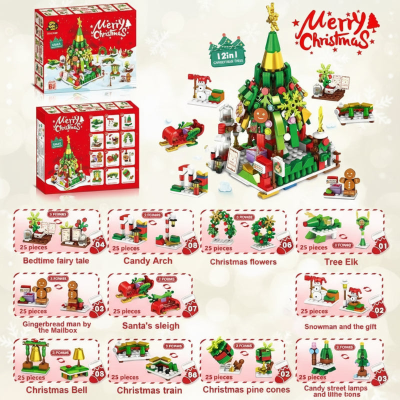 HolidayBlocks – Cheerful & Decorative – Christmas Mini Building Blocks