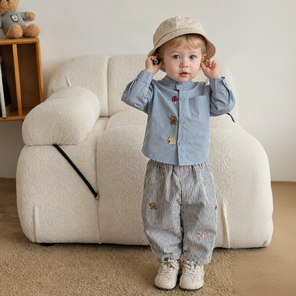 LittlePatch – Soft & Comfortable – Kids' Pants with Embroidered Details