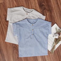Thumbnail for LittleClassic – Elegant & Comfortable – Boys' Linen Shirt with Button Detail