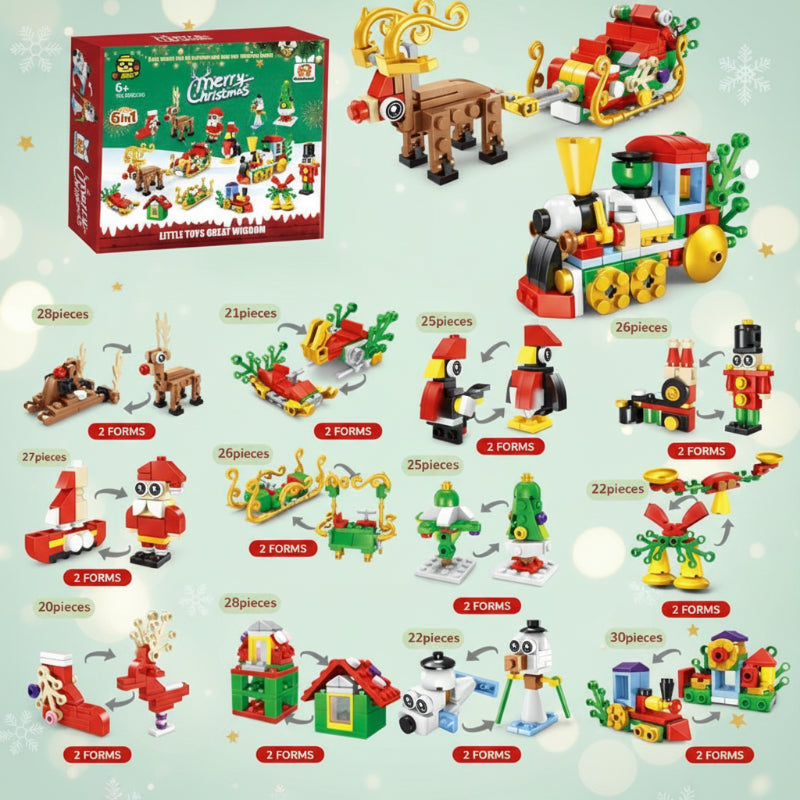 HolidayBlocks – Cheerful & Decorative – Christmas Mini Building Blocks